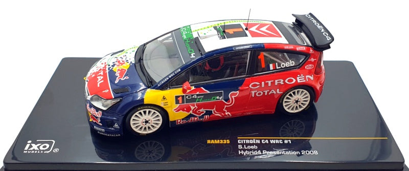 Ixo 1/43 Scale RAM335 - Citroen C4 WRC #1 Hybrid4 Presentation 2008