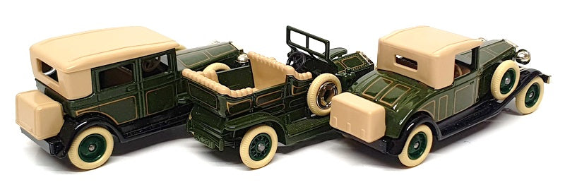 Lledo Diecast LLRR3 - Set Of 3 Rolls Royce Model Cars - Green