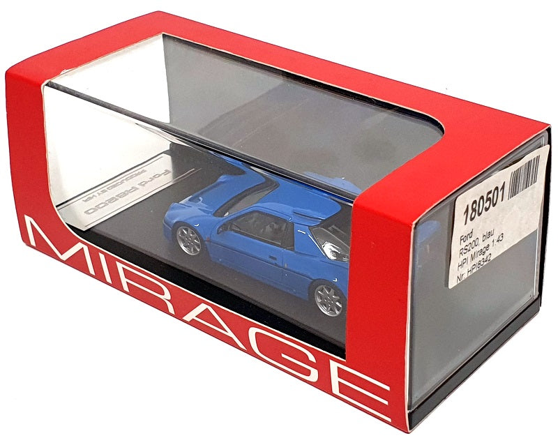 HPI Mirage 1/43 Scale Resin 8342 - Ford RS200 - Blue