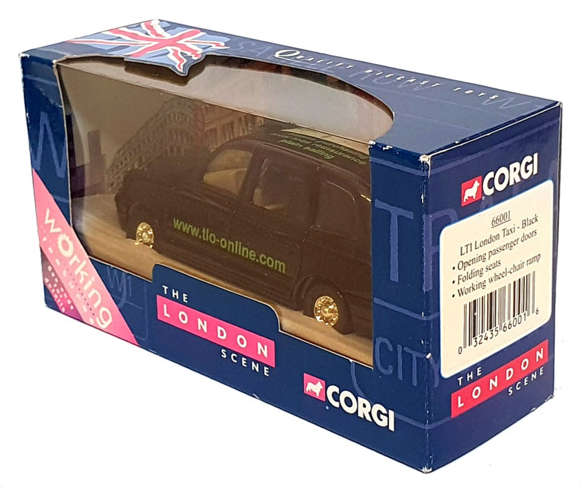 Corgi 1/36 Scale Diecast 66001 - LTI London Taxi (TLO-ONLINE) - Black