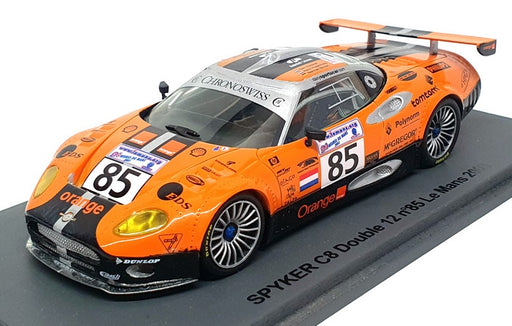 Replicars 1/43 Scale RC85 - Spyker C8 Double 12 #85 Le Mans 2003 - Orange