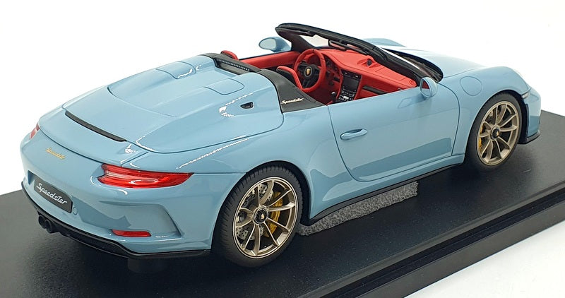 GT Spirit 1/18 Scale Resin GT408 - 2019 Porsche 911 Speedster - Light Blue