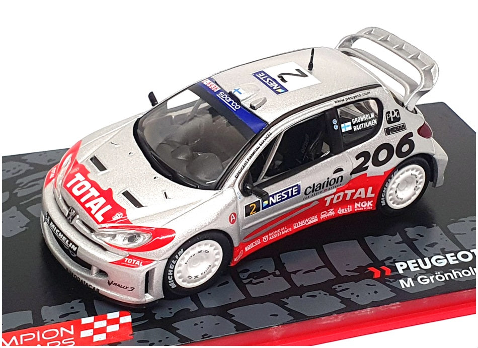 Eaglemoss 1/43 Scale 9924A - Peugeot 206 WRC 2002 #2 Gronholm/Rautiainen