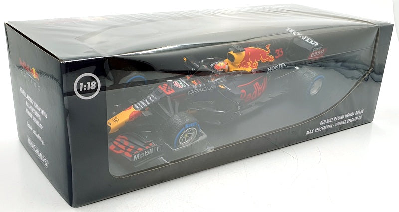 Minichamps 1/18 Scale 110 211333 - Red Bull RB16B F1 M.Verstappen Belgium