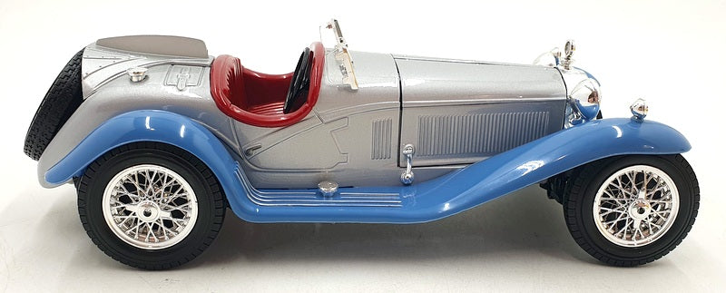 Burago 1/18 Scale 31024E - Alfa Romeo 8C 2300 Spider Touring 1932 Blue/Silver