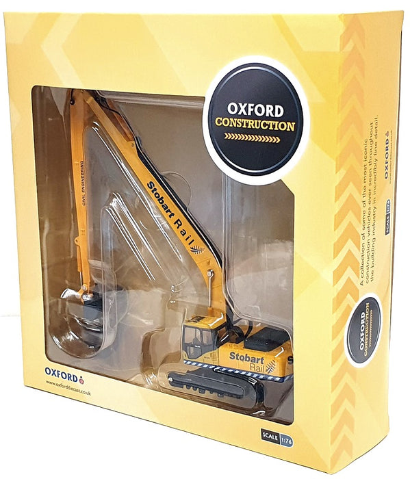 Oxford Diecast 1/76 Scale 76KOM002 - Komatsu Stobart Rail Excavator - Yellow