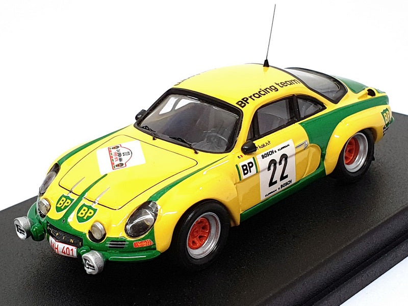 Trofeu 1/43 Scale RR.be 06 Alpine Renault A110 #22 Ypres Rally 1976 Yellow/Green