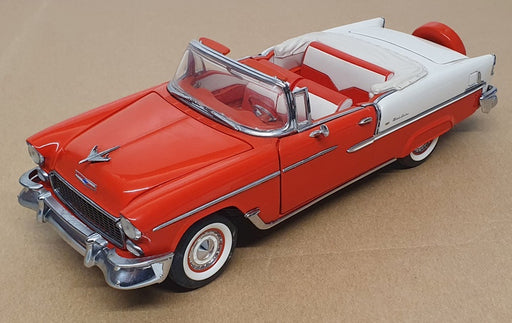 Franklin Mint 1/24 Scale F6328 - 1955 Chevrolet Bel Air - Red/Ivory