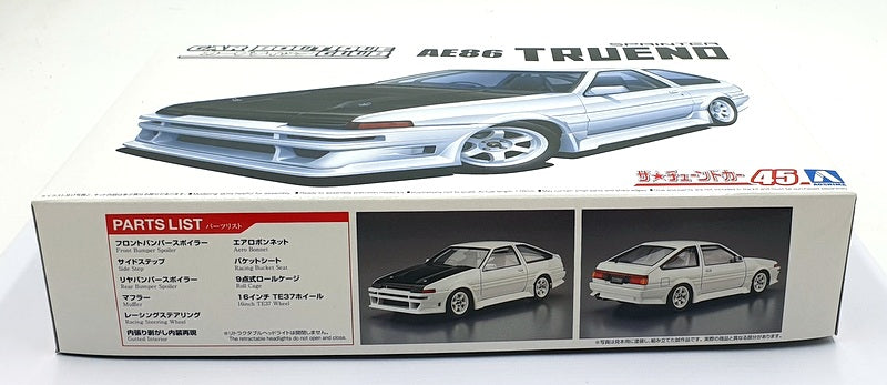 Aoshima 1/24 Scale Unbuilt Kit 058633 - 1985 Toyota Trueno Tuned 2-Door #45