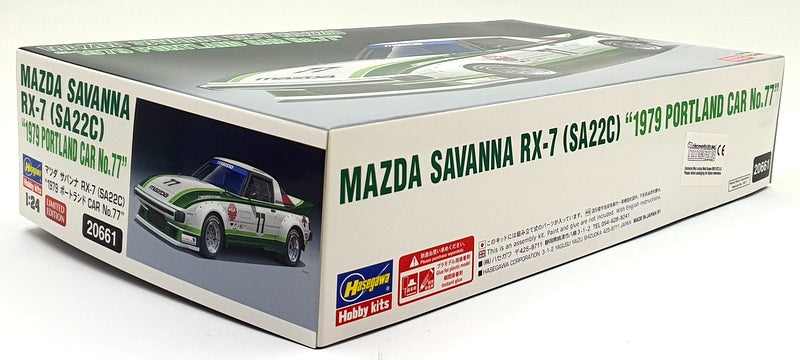 Hasegawa Kits 1/24 Scale 206601 - Mazda Savannah RX-7 (SA22C) '79 Portland #77