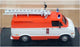 DelPrado 1/43 Scale DP25624 - 1997 Dodge Traderman 300 Van - Orange/White