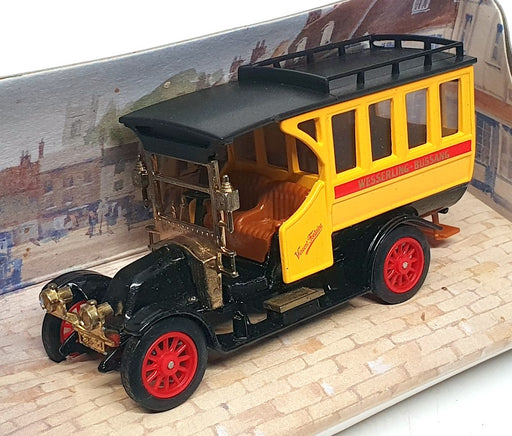 Matchbox Appx 11cm Long Diecast Y44 - 1910 Renault Bus - Black/Yellow