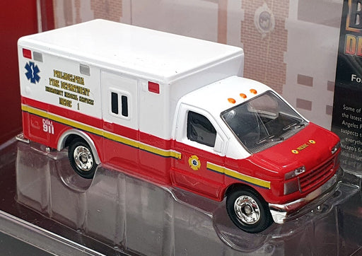 Corgi Appx 8.5cm Long CS90240 - Ford E-350 Ambulance Philadelphia FD - White/Red