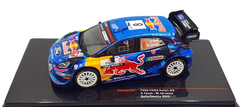 Ixo 1/43 Scale RAM903.22 - Ford Puma Rally1 #8 Rally Croatia 2023