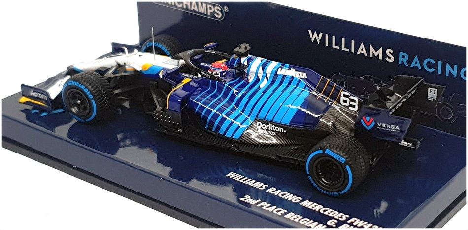 Minichamps 1/43 417 211363 F1 Williams Mercedes FW43B 2nd Belgian GP 2021 Russel