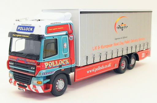 Corgi 1/50 Scale CC13611 - DAF CF Curtainside Lorry - Pollock Scotrans