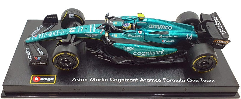 Burago 1/43 Scale 18-38091 - F1 Aston Martin AMR23 #14 F.Alonso 2023