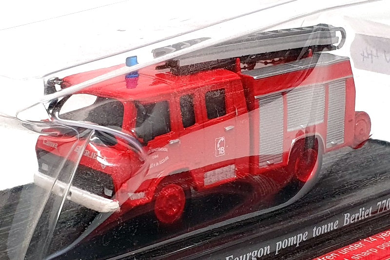 Del Prado 1/72 Scale FEN44 - 1980 Berliet 770 KB 6  Fire Truck - Red