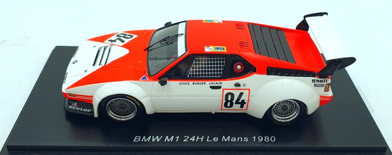 Spark 1/43 Scale S6403 - BMW M1 #84 24h Le Mans 1980