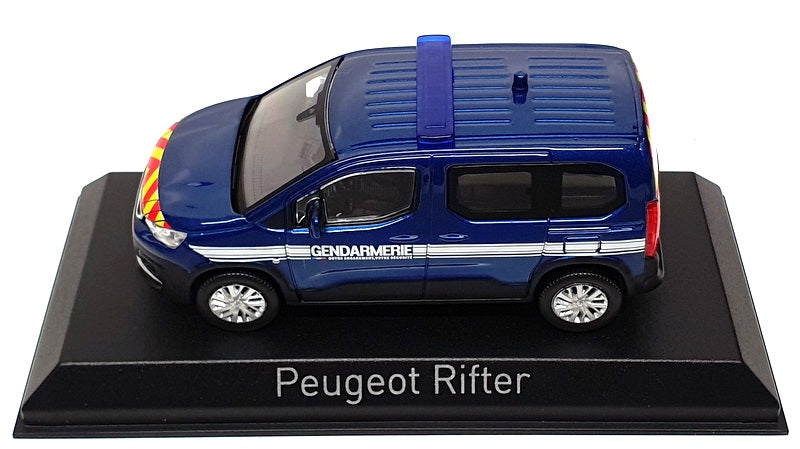 Norev 1/43 Scale 479063 - 2019 Peugeot Rifter Gendarmerie - Met Blue