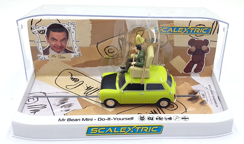 Scalextric 1/32 Scale Slot Car C4334 - Mini Do-It-Yourself Mr. Bean - Green