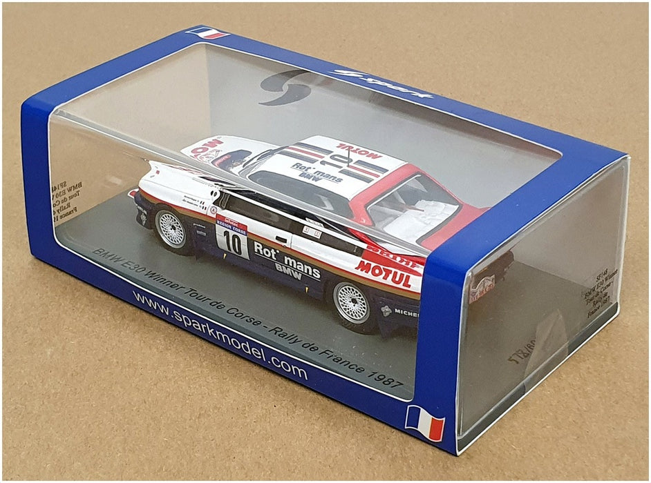 Spark 1/43 Scale SF148 - BMW E30 Winner Tour de Corse - Rally de France 1987