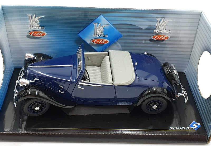 Solido  1/18 Scale 8178 - 1938 Citroen Traction AV 11 Cabriolet - Dark Blue