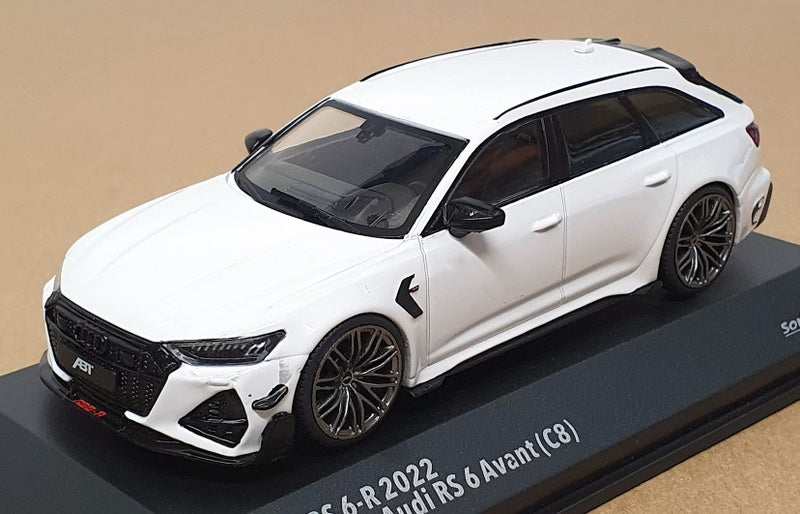 Solido 1/43 Scale S4310710 - 2022 ABT RS 6-R Based On Audi RS 6 Avanti C8 White