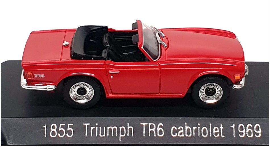 Solido 1/43 Scale Diecast 1855 - 1969 Triumph TR6 Cabriolet - Red