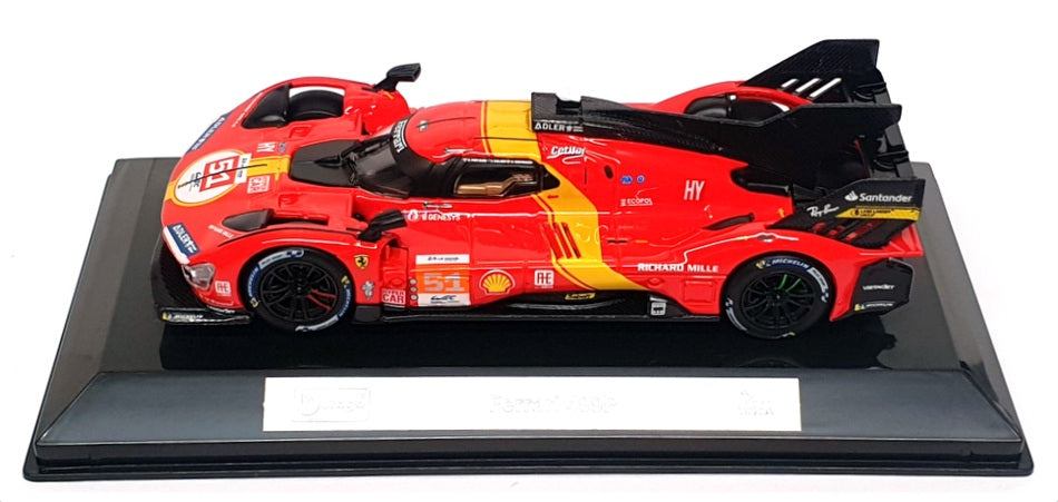 Burago 1/43 Scale 18-36312 - Ferrari 499P #51 24H Le Mans 2023 - Red