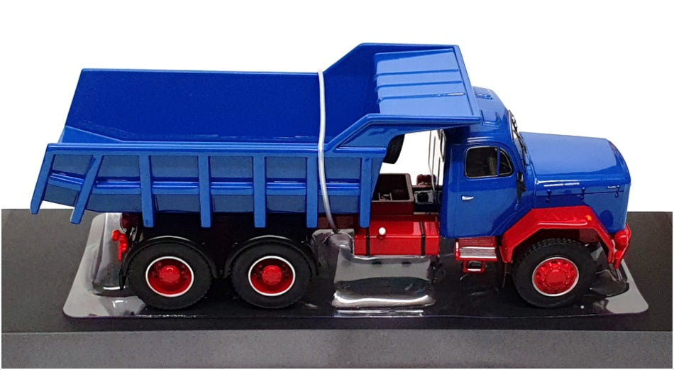 Ixo 1/43 Scale Diecast TRUD004 - Magirus Jupiter 6x6 Dump Truck - Blue/Red