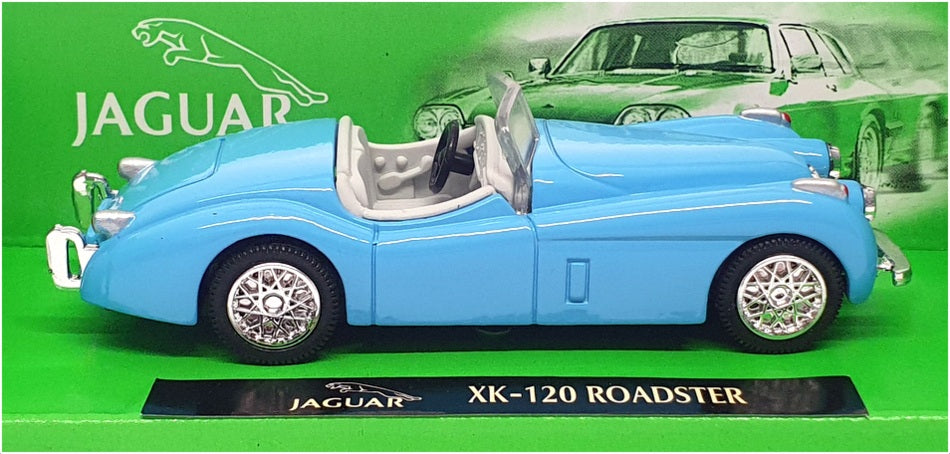 NewRay 1/43 Scale Diecast 48483 - Jaguar XK120 Roadster - Lt Blue