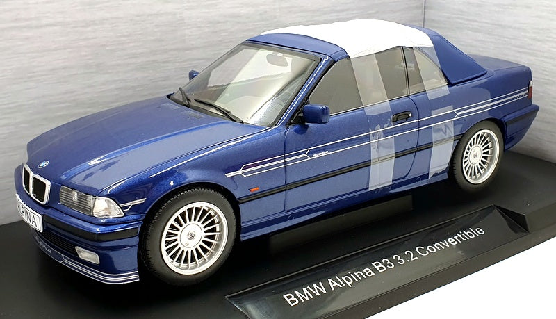Model Car Group 1/18 Scale MCG18320 BMW Alpina B3 3.2 Convertible Dark Blue Met.