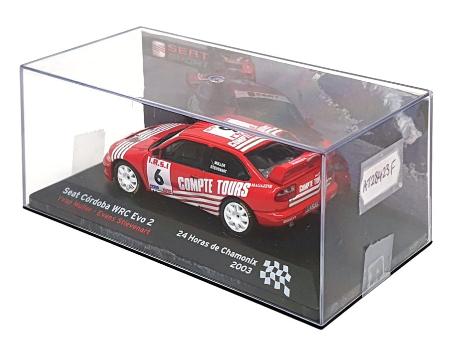 Altaya 1/43 Scale AT28423F - Seat Cordoba WRC Evo 2 #6 24h de Chamonix 2003