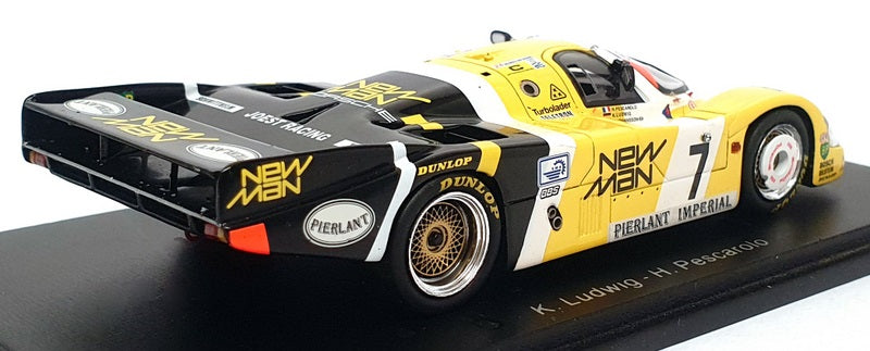 Spark 1/43 Scale S0998 - Porsche 956 #7 Winner Le Mans 1984 - Yellow/Black