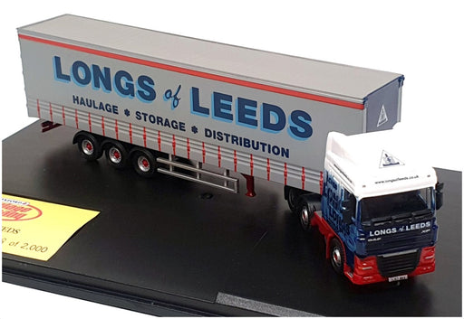 Oxford Diecast 1/76 Scale DAF07CS - DAF Truck & Trailer (Longs of Leeds)