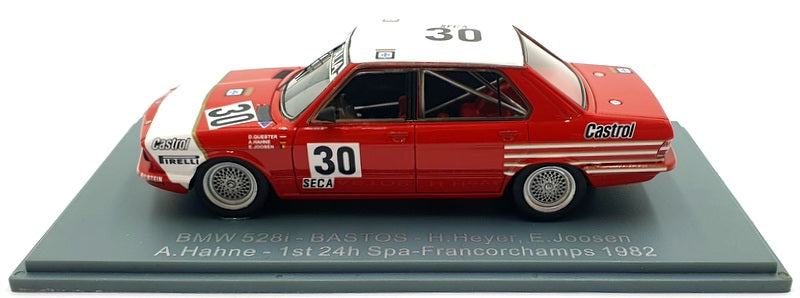 NEO 1/43 Scale 45666 - BMW 528i #30 Bastos 1st 24h Spa-Francorchamps 1982