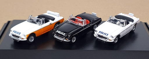 Oxford Diecast 1/76 Scale 76SET11 - Lancashire Police MGB Roadster Set (3)