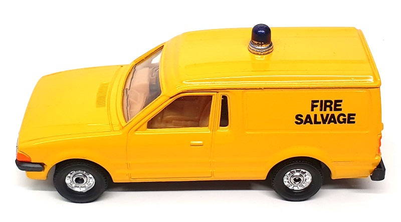 Corgi Appx 11.5cm Long 626 - Ford Escort Van (Fire Salvage) Yellow