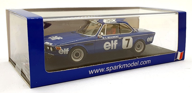 Spark Model 1/43 Scale SF038 BMW CSL #7Championnat de France Production 1976