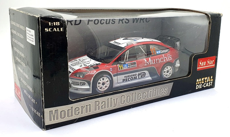 Sun Star 1/18 Scale Diecast - 3922 Ford Focus #11 WRC Rally Argentina 2007