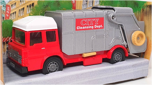 Corgi Appx 14cm Long Diecast 58601 - Refuse Truck - Red/White/Silver