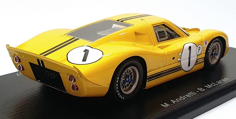 Spark 1/43 Scale 43SE67 - Ford GT40 MkIV #1 Winner Sebring 12H 1967 - Yellow