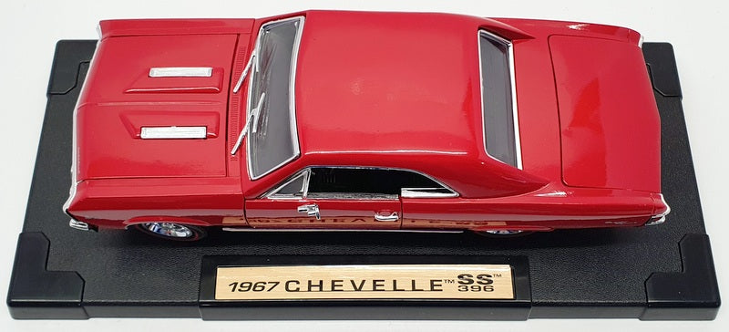 Motor Max 1/18 Scale Diecast 73104 - 1967 Chevrolet Chevelle 396 SS - Red