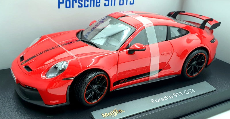 Maisto 1/18 Scale Diecast 36458 - Porsche 911 GT3 - Red