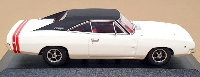 Minichamps 1/43 Scale 400 144720 - 1968 Dodge Charger R/T H/Top Coupe - White