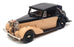 J&M Classics 1/43 Scale JM1270A - Alvis 12/70 Drophead - Black/Safari Beige