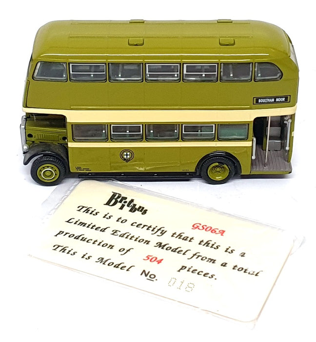 Britbus 1/76 Scale GS06A - Guy Arab III PRV Bodied Lincoln Original Livery Green