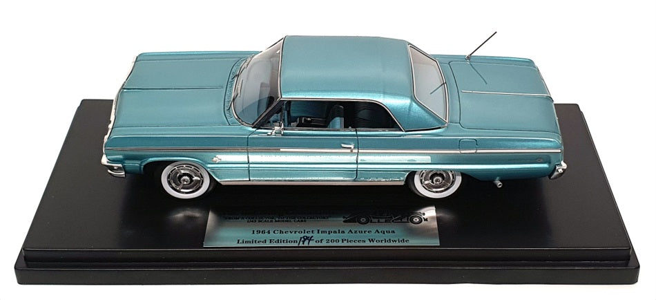 Goldvarg 1/43 Scale GC-073B - 1964 Chevrolet Impala - Azurre Aqua