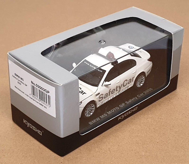 Kyosho 1/43 Scale 03503GP - BMW M5 Safety Car MotoGP 2005 - White